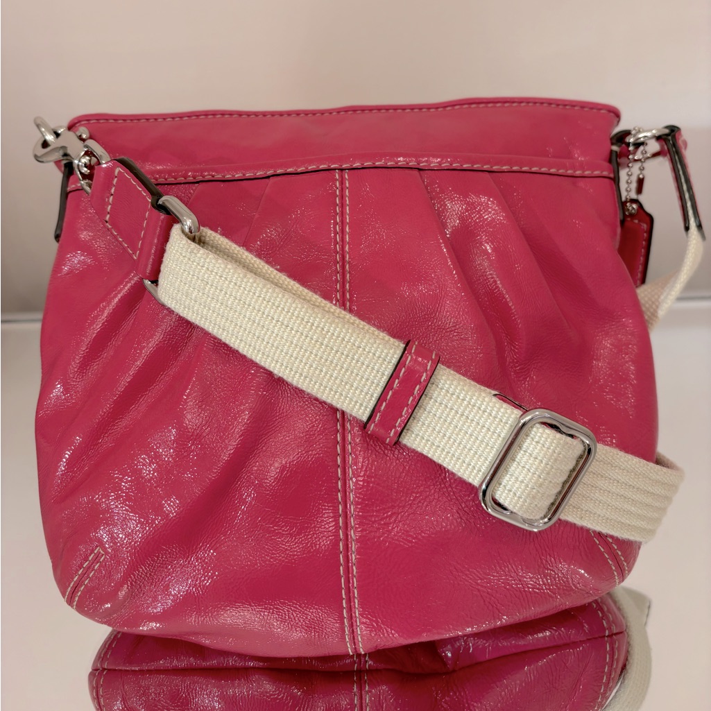 Coach Nwot Legacy Swing-Pack In Pink Patent Leather Crossbody